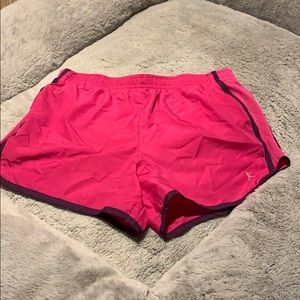 Pink athletic shorts